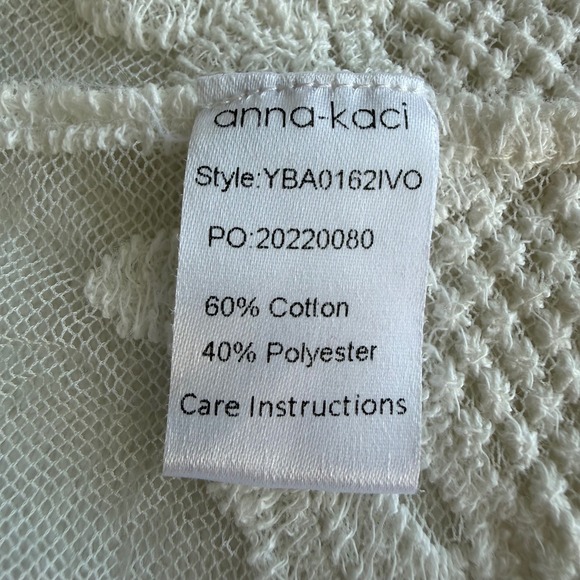 NWOT Anna-Kaci California‎ White Lace Sheer Long Kimono Whimsifairy Cottagecore - Picture 9 of 10
